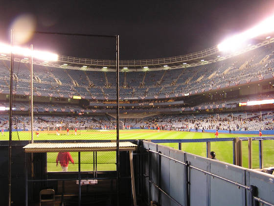 A view from Center Field of Yankee Stadium